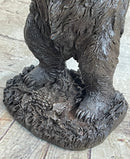Tall Hungry Bear Eating Grapes Bronze Art Deco
