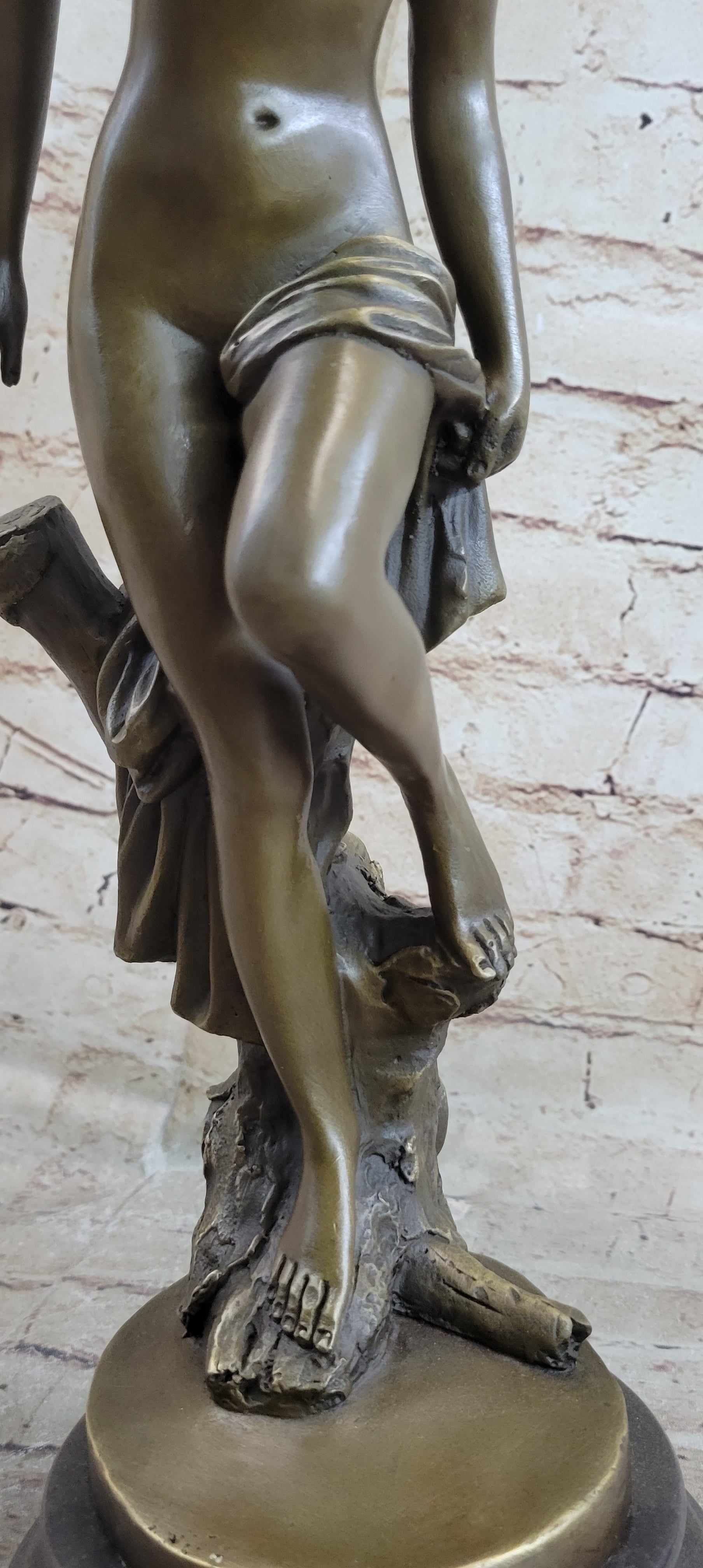 Hot Cast Bronze Nude Classical Beauty Female Goddess Nymph Figurative Art Sculpture