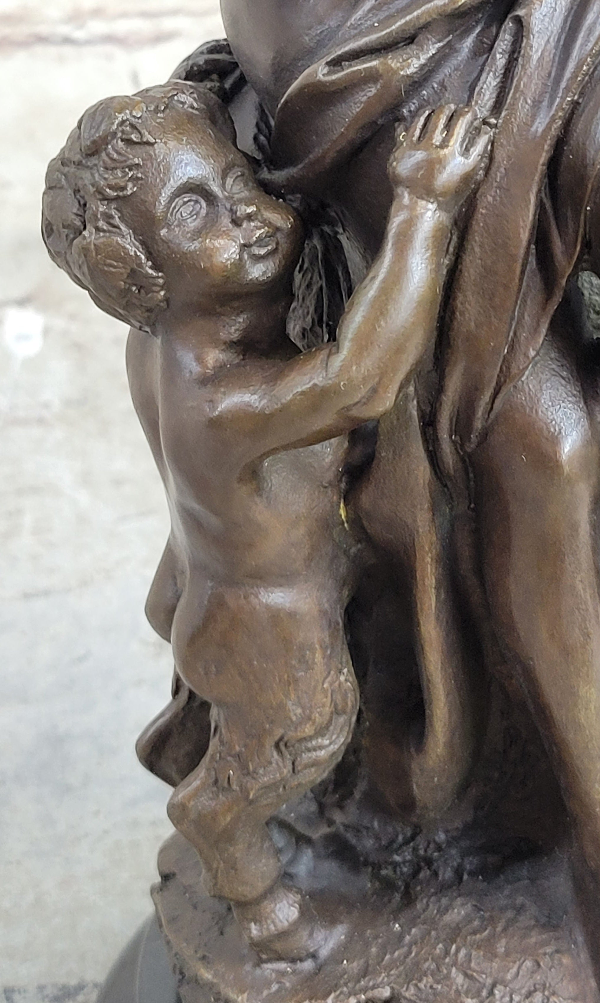 Fortuna Bronze Sculpture Nude Figure Greek Mythology 13" x 7"