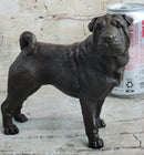 Hot Cast Bronze Shar Pei Dog Sculpture Art