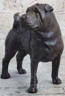 Hot Cast Bronze Shar Pei Dog Sculpture Art