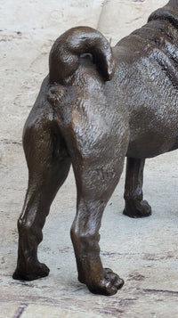 Hot Cast Bronze Shar Pei Dog Sculpture Art