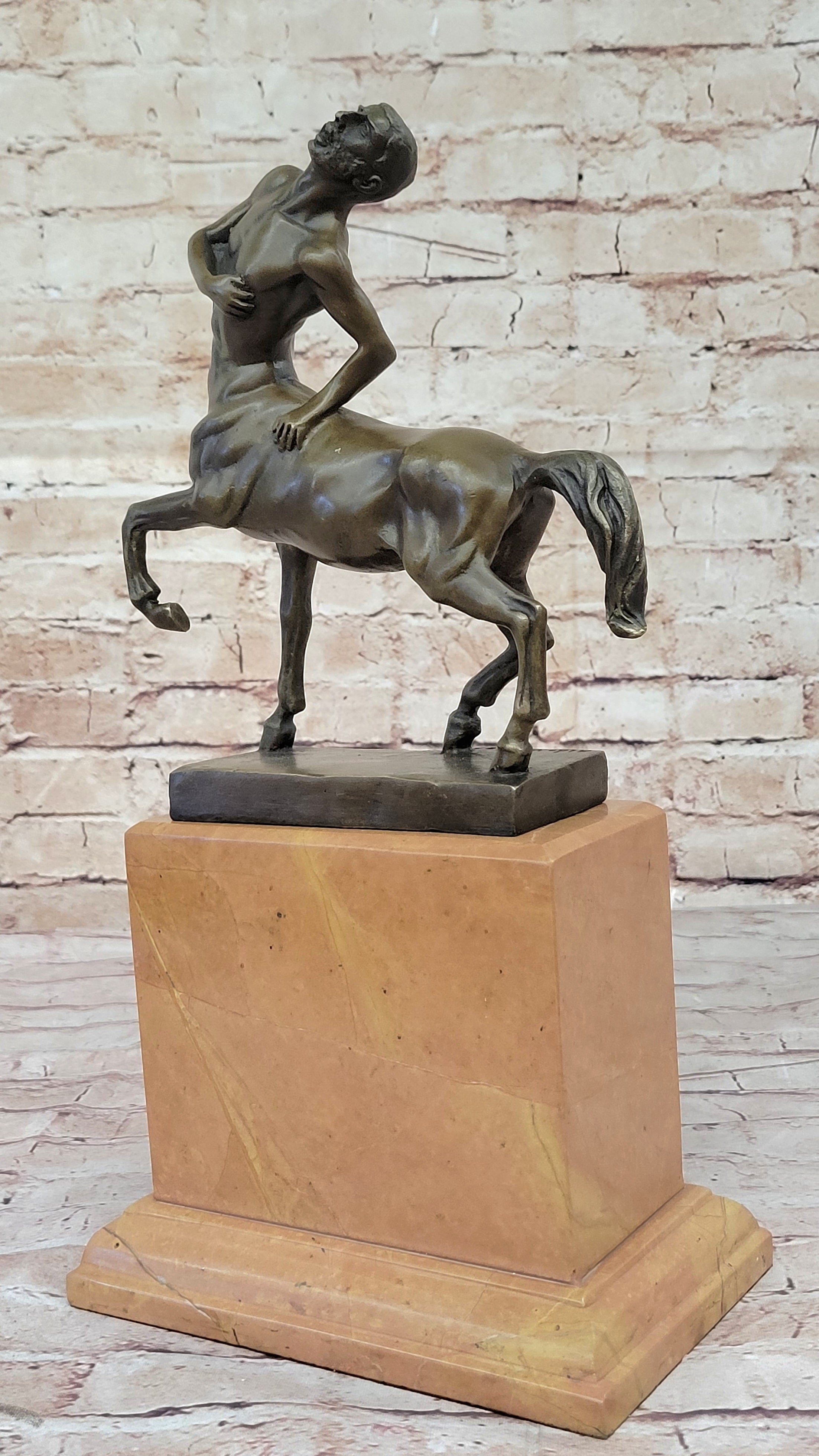 Centaur Greek Bronze Mythological Horse Man 15.5" x 8"