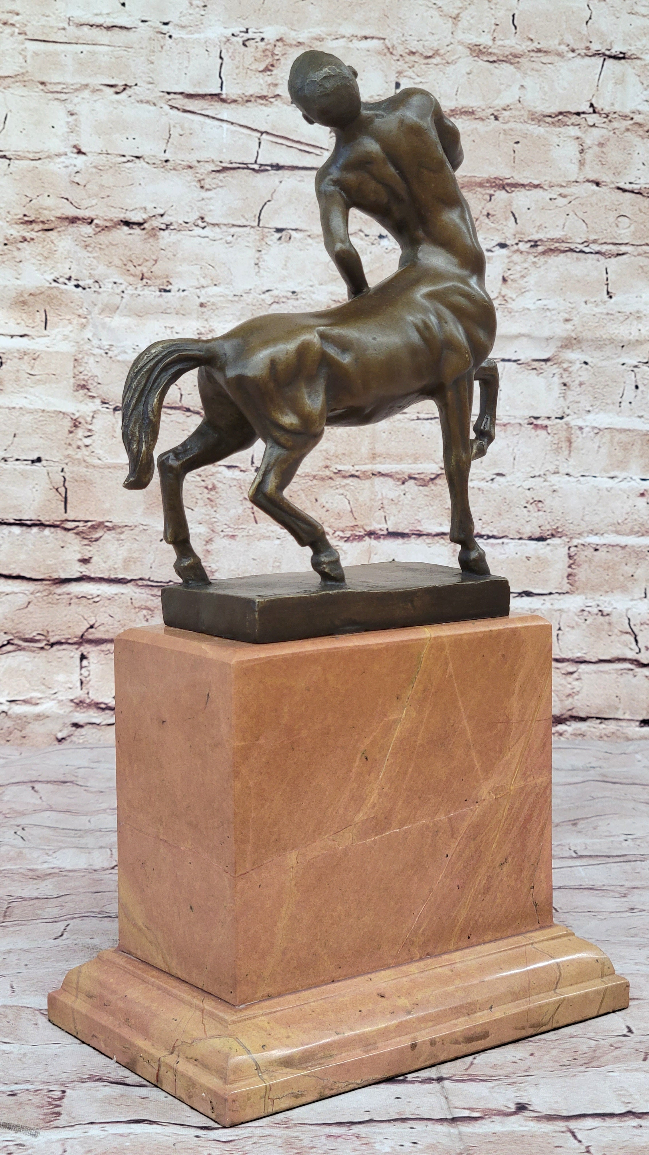 Centaur Greek Bronze Mythological Horse Man 15.5" x 8"