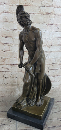 Greek Warrior Hero Achilles Hercules Odysseus Bronze Sculpture