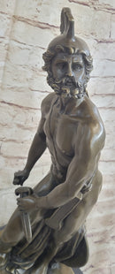Greek Warrior Hero Achilles Hercules Odysseus Bronze Sculpture