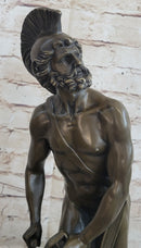 Greek Warrior Hero Achilles Hercules Odysseus Bronze Sculpture