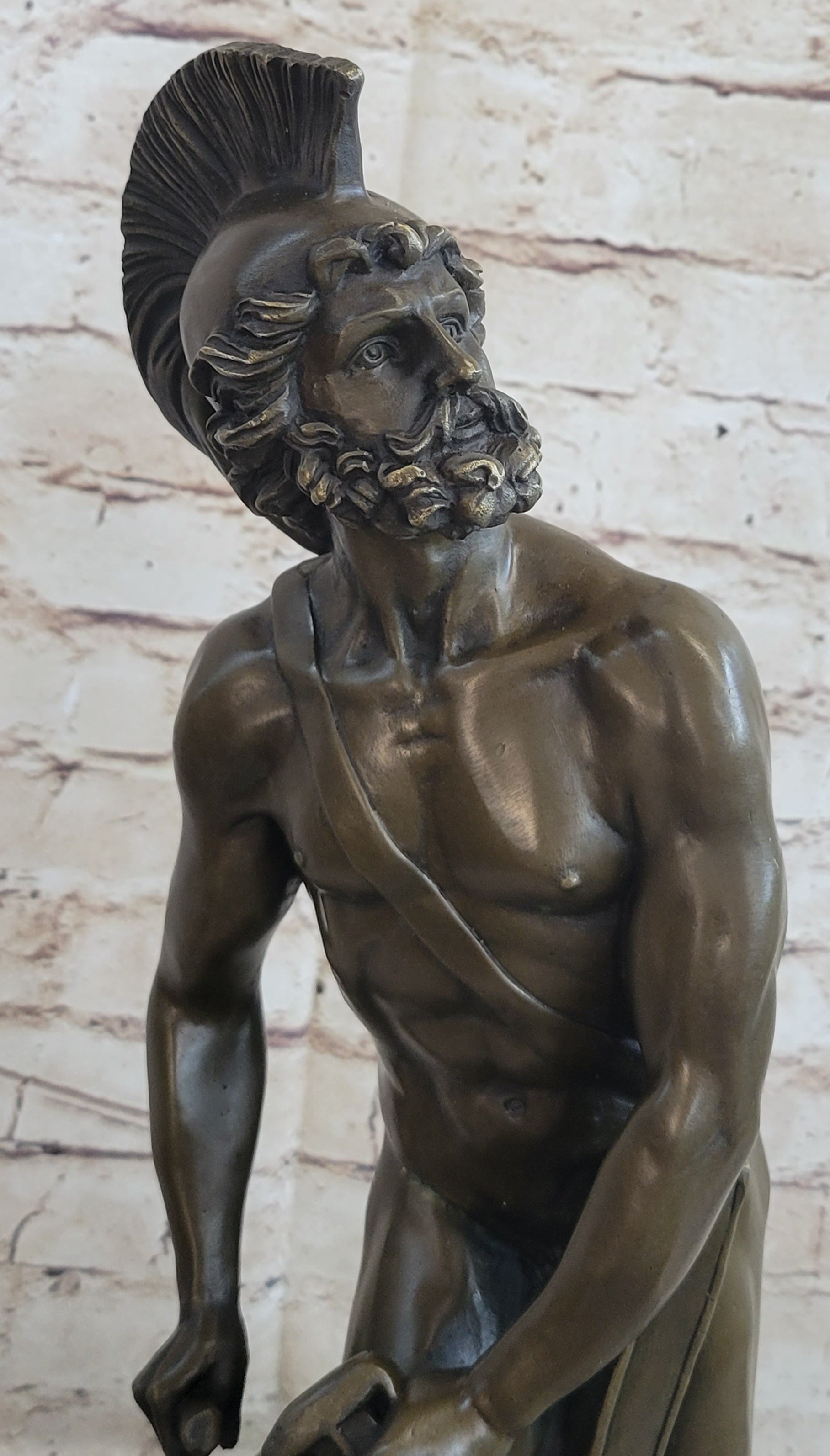 Greek Warrior Hero Achilles Hercules Odysseus Bronze Sculpture