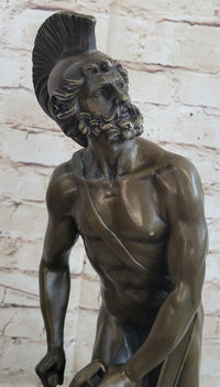 Greek Warrior Hero Achilles Hercules Odysseus Bronze Sculpture