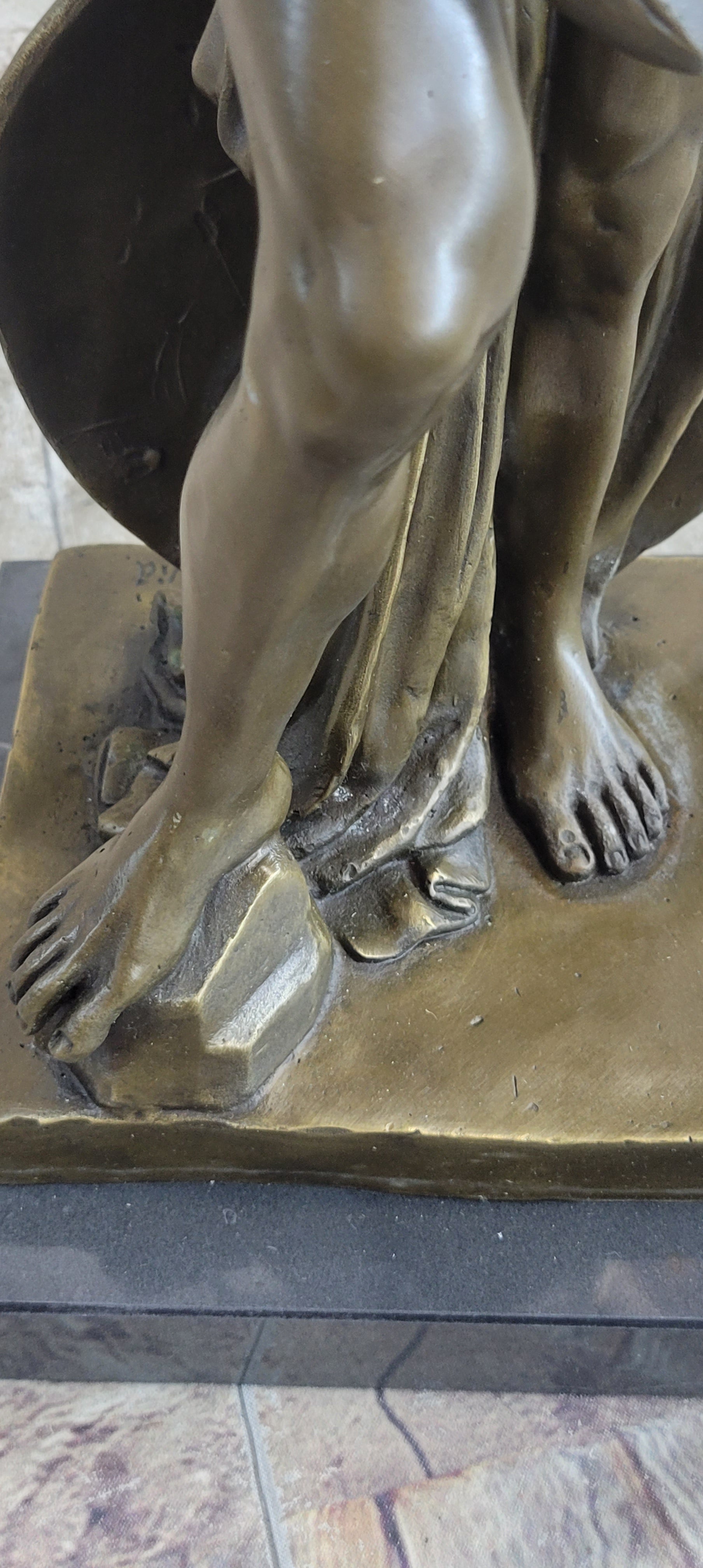 Greek Warrior Hero Achilles Hercules Odysseus Bronze Sculpture