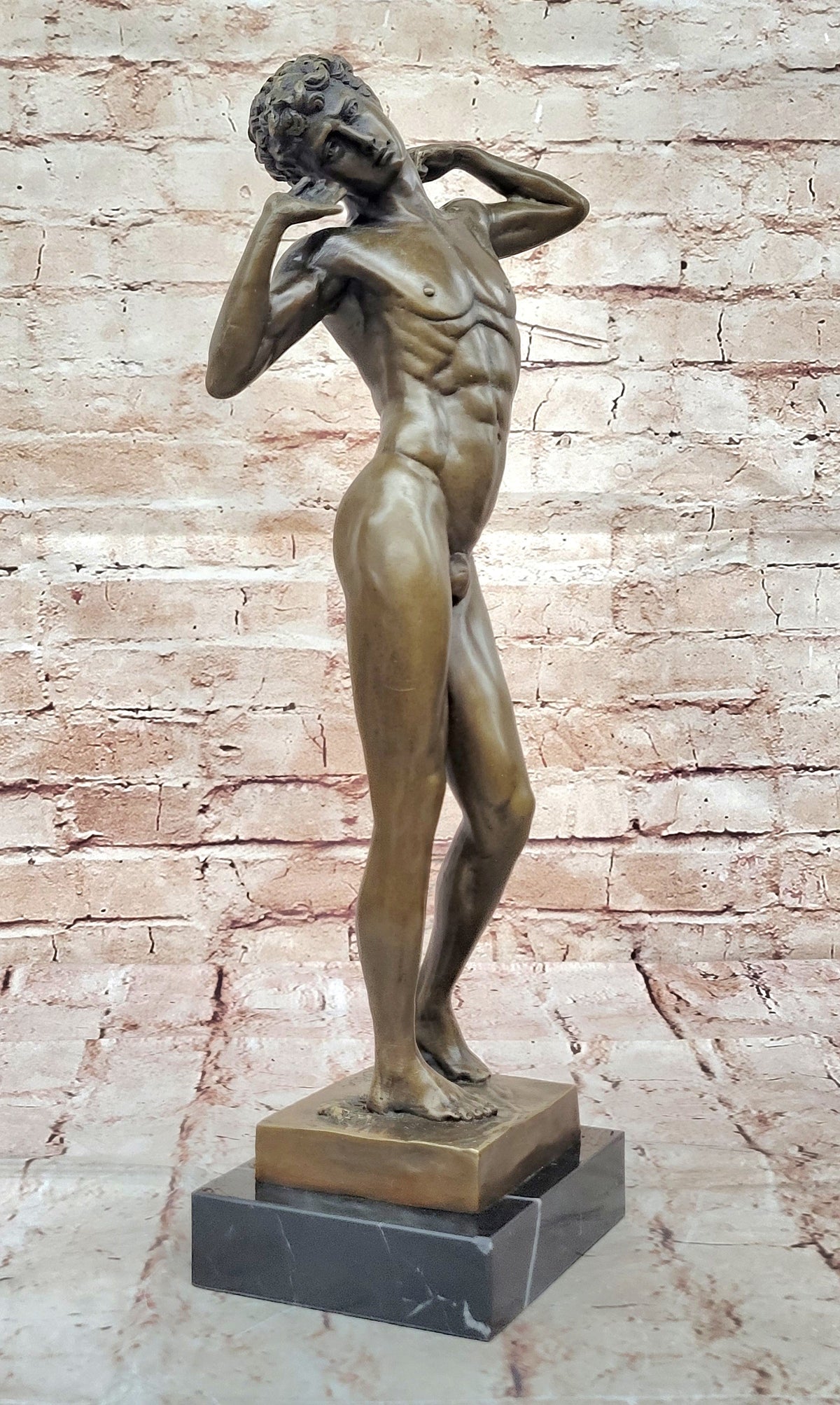 Bronze Male Nude – Classical Greco-Roman Style