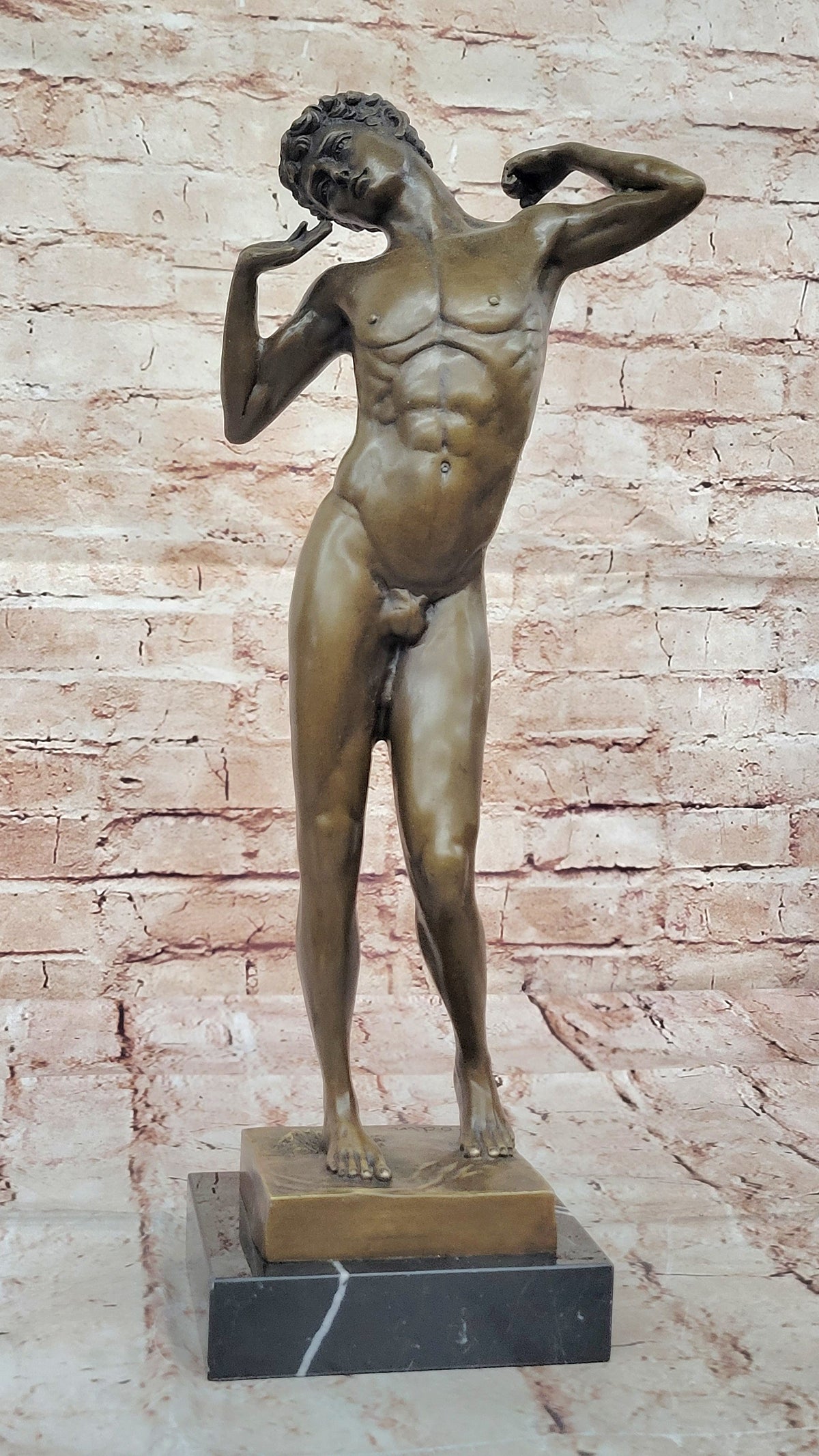 Bronze Male Nude – Classical Greco-Roman Style