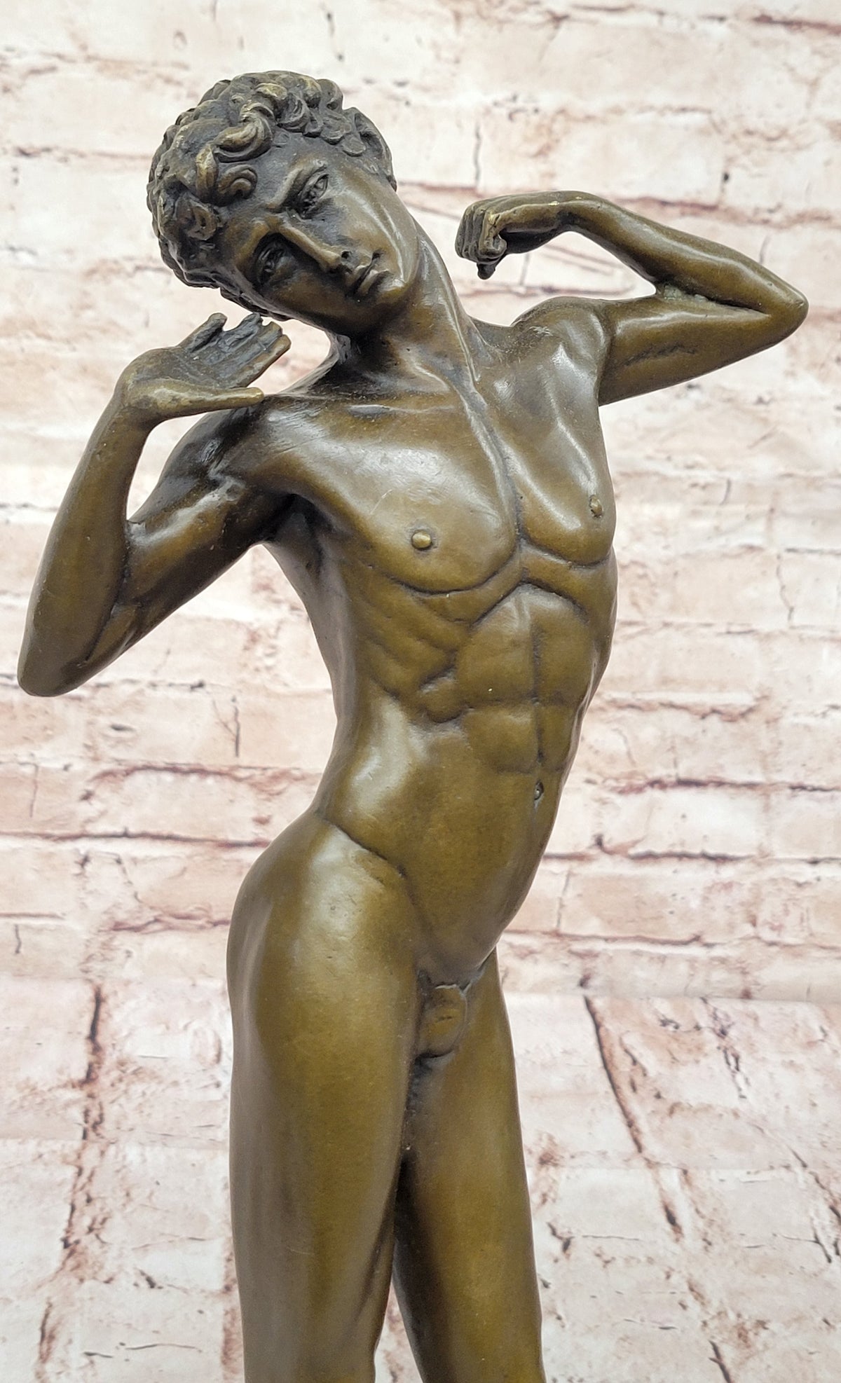 Bronze Male Nude – Classical Greco-Roman Style