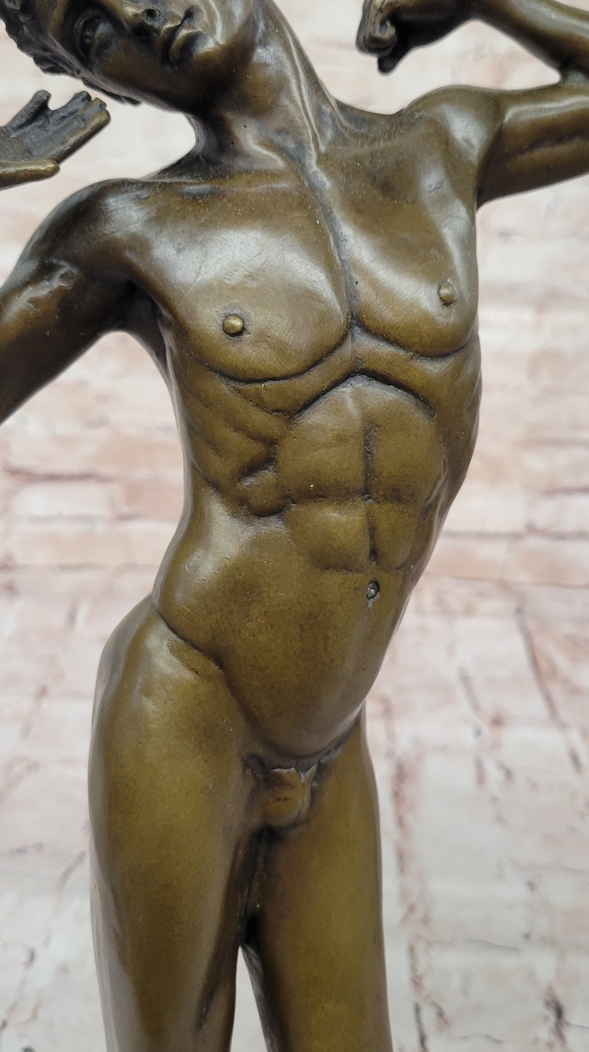 Bronze Male Nude – Classical Greco-Roman Style