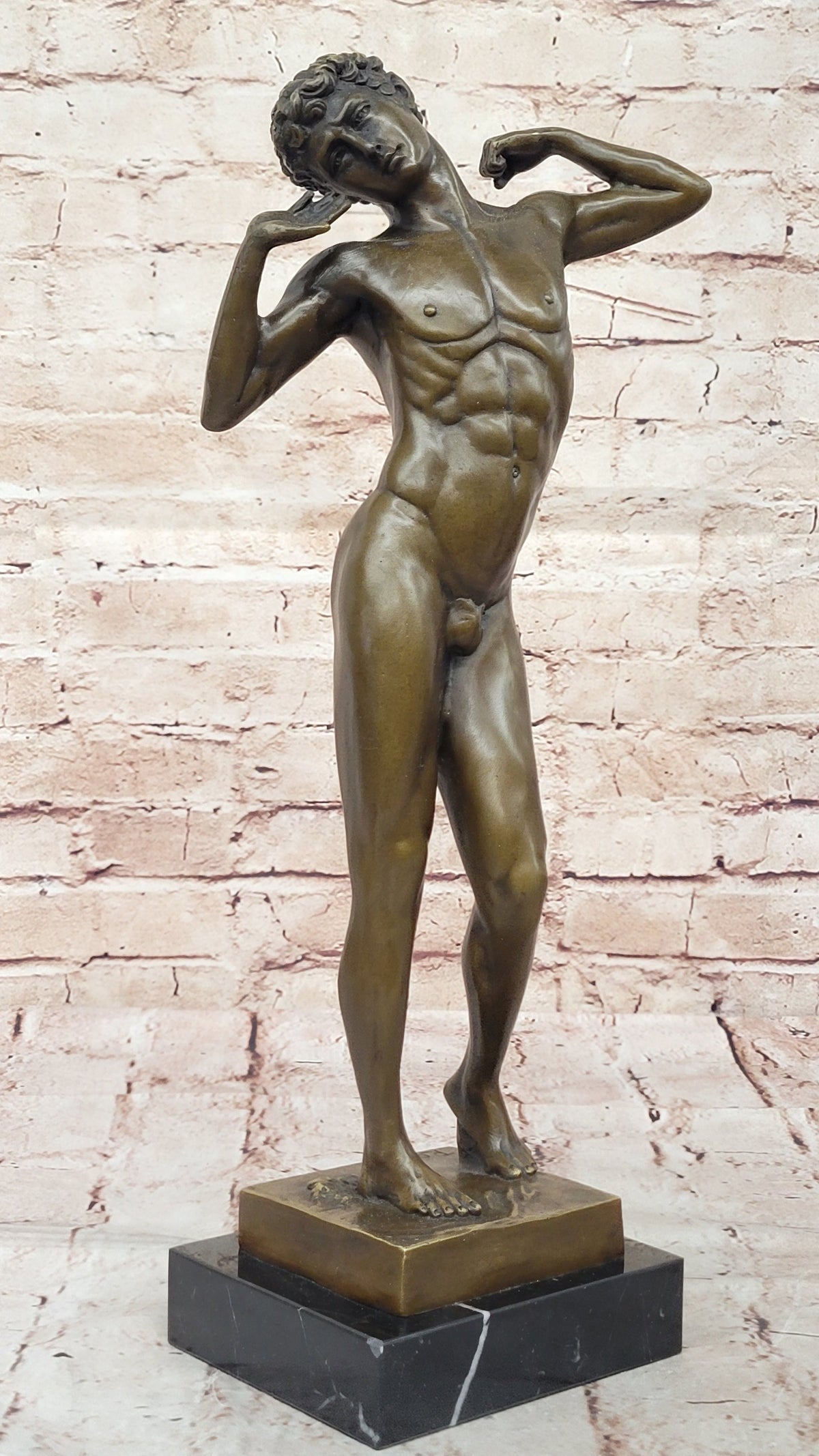 Bronze Male Nude – Classical Greco-Roman Style