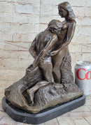 Rodin Eternal Idol Bronze Nude Couple Sculpture Figure Art