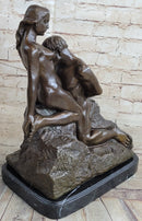 Rodin Eternal Idol Bronze Nude Couple Sculpture Figure Art