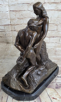 Rodin Eternal Idol Bronze Nude Couple Sculpture Figure Art
