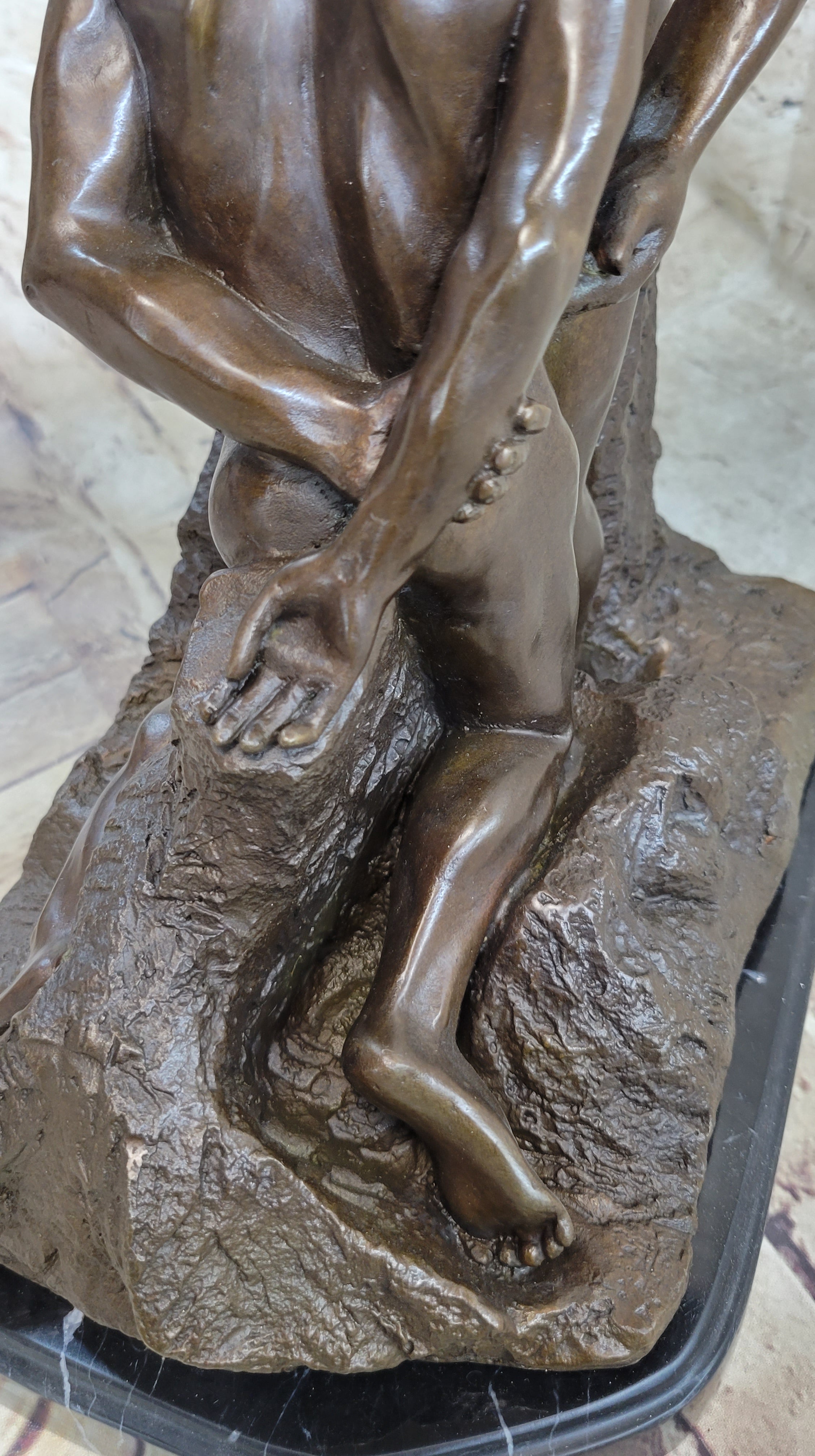 Rodin Eternal Idol Bronze Nude Couple Sculpture Figure Art