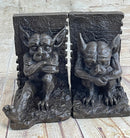 Gargoyles Bookends Bronze Sculpture Mythical Art