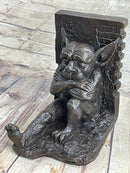 Gargoyles Bookends Bronze Sculpture Mythical Art