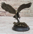 Antoine Barye Flying American Bald Eagle Art Deco Bronze