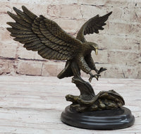 Antoine Barye Flying American Bald Eagle Art Deco Bronze
