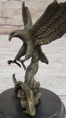 Antoine Barye Flying American Bald Eagle Art Deco Bronze
