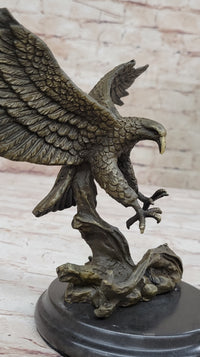 Antoine Barye Flying American Bald Eagle Art Deco Bronze