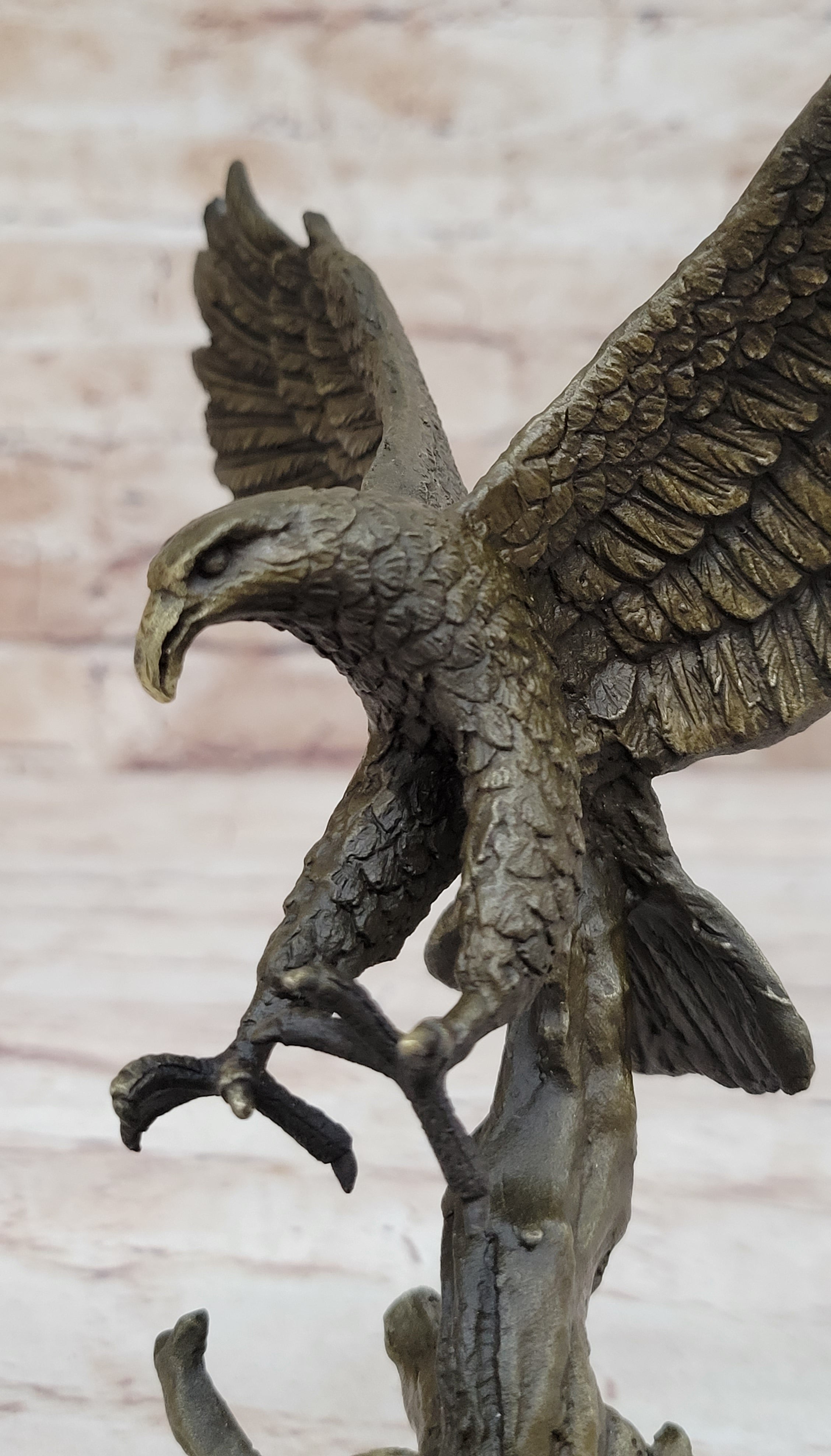 Antoine Barye Flying American Bald Eagle Art Deco Bronze