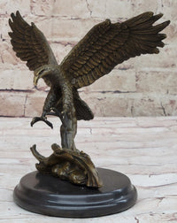 Antoine Barye Flying American Bald Eagle Art Deco Bronze