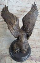 Life Size Hawk American Bald Eagle Bronze Art Deco Figure