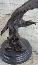 Life Size Hawk American Bald Eagle Bronze Art Deco Figure