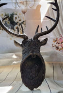 Signed Carl Kauba Life Size Elk Head Bust Bronze Sculpture
