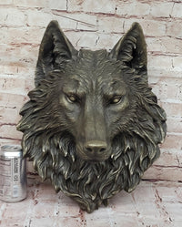 Bronze Wolf Head Wall-Mounted Art Milo Original
