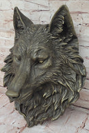 Bronze Wolf Head Wall-Mounted Art Milo Original