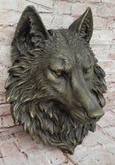 Bronze Wolf Head Wall-Mounted Art Milo Original