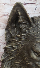 Bronze Wolf Head Wall-Mounted Art Milo Original