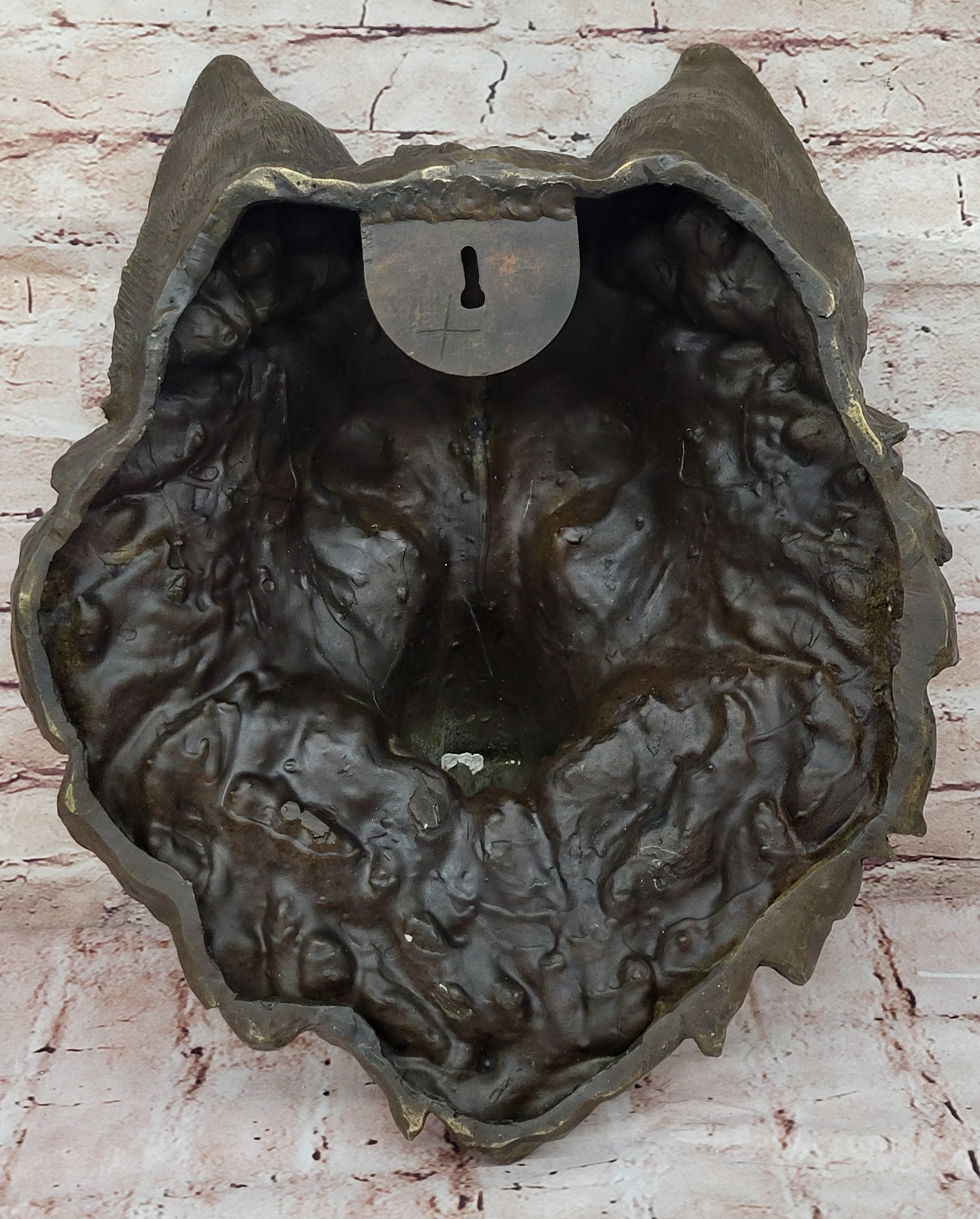 Bronze Wolf Head Wall-Mounted Art Milo Original