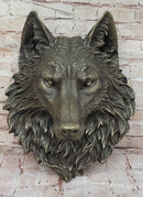 Bronze Wolf Head Wall-Mounted Art Milo Original