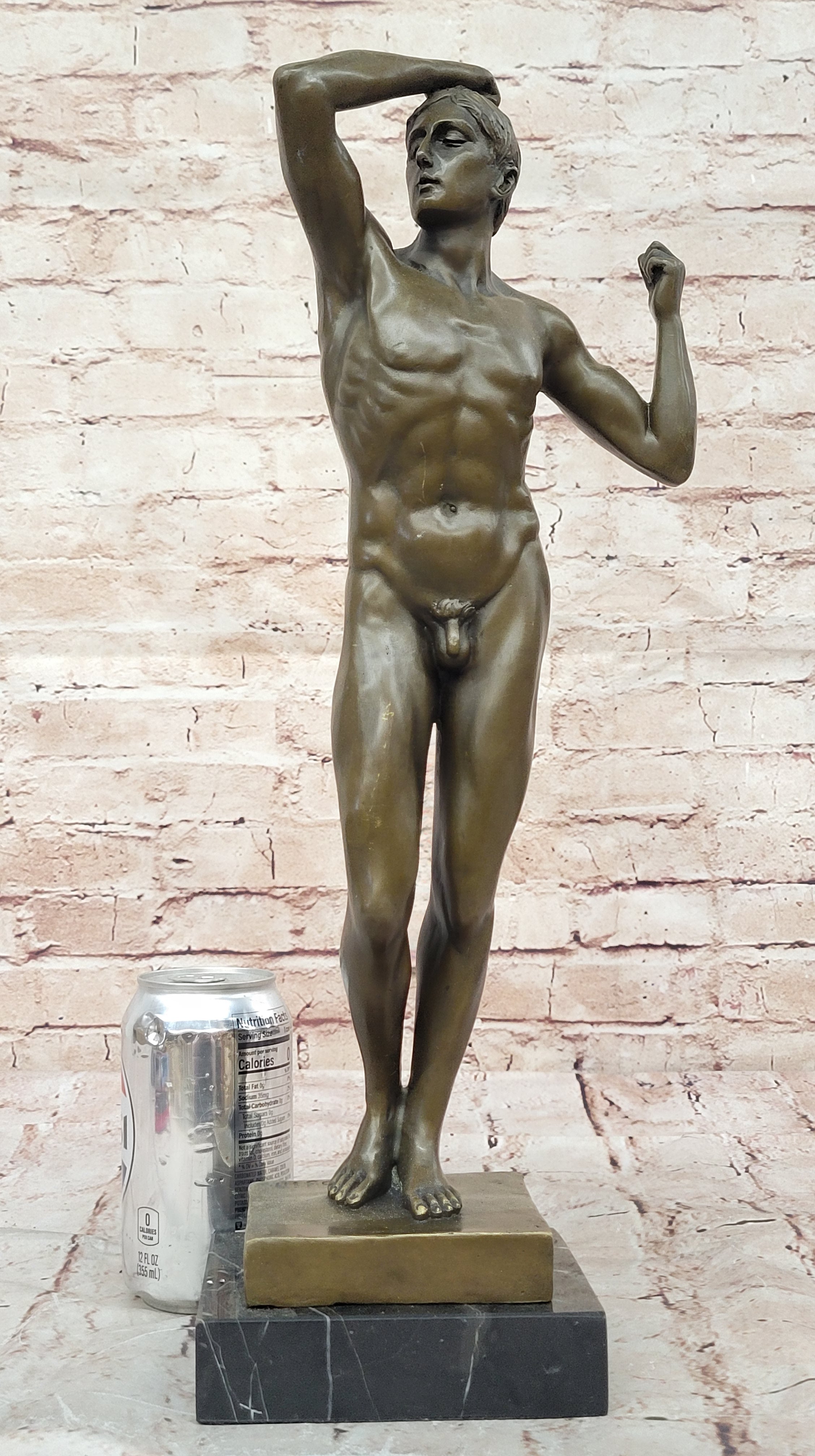 The Age of Bronze Auguste Rodin Hot Cast Sculpture Statue Nude Male Figure Art