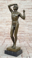 The Age of Bronze Auguste Rodin Hot Cast Sculpture Statue Nude Male Figure Art
