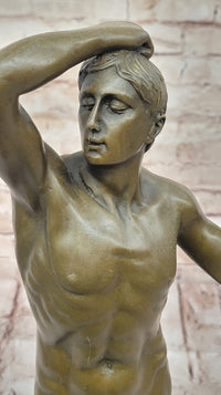 The Age of Bronze Auguste Rodin Hot Cast Sculpture Statue Nude Male Figure Art