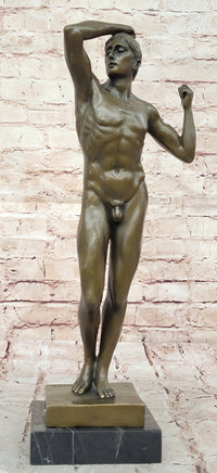 The Age of Bronze Auguste Rodin Hot Cast Sculpture Statue Nude Male Figure Art