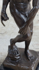 Adam Bronze Statue Replica after Auguste Rodin Nude Muscular Male Figure Realism