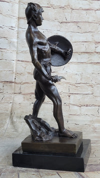 Spartacus Roman Hoplomachus Gladiator Bronze Metal 14" x 18"