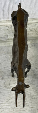 Picasso Bronze Bull Sculpture Abstract Cubism 6" x 10"
