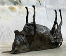 Picasso Bronze Bull Sculpture Abstract Cubism 6" x 10"