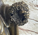 Woman Clutching Grapes Bronze Figure Auguste Moreau 21" x 7.5"