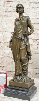 Dino Decarlo Greek Woman Female Figure Bronze Sculpture
